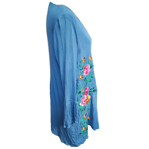 Wonderland by Orange Embroidered Top Size M Lined Boho - Picture 4 of 10